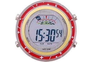 LYRICALIST Horloge numérique de moto – Horloge de guidon de moto, montre de guidon étanche à cadran lumineux | Horloges numériques de montre de montage de moto auto-adhésives pour SUV, voiture, véhicule