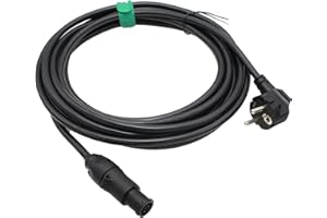 HangTon Cavo di alimentazione CA per Aputure Storm 1200x, LS 1200d 600d 600x 600c Pro, 300x C300d C120d II Controller, Nova P600c P300 Light, Neutrik PowerCON 100-240V Ingresso 8m