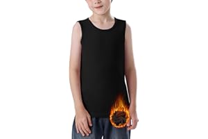 WOWENY Maglia Termica Bambino, Maglietta Intimo Termica Unisex, Termica, Abbigliamento Termico Bambini, Ragazze e Ragazzi, Senza Maniche