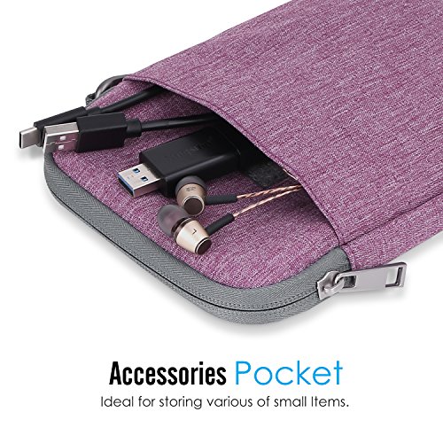 MoKo Universal 6 Zoll Sleeve Hülle – Tragbare Nylon Schutzhülle Tasche für Tablets, Kobo Touch 2.0, Kobo Glo HD, Tolino Shine 2HD, Tolino Vision 3HD E-Book E-Reader, Violett - 4