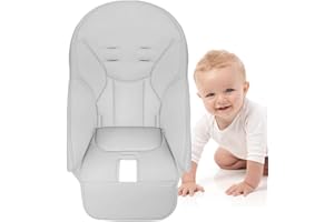 BOMMFU Coussin Chaise Haute Bébé | Housse En Cuir PU Pour Chaise | Coussin Chaise Haute Bebe Pour -t Adapté À La Plupart Des Chaises Hautes, pour Peg Perego?Sies-ta Zero3?Baoneo, Kosmic Jané