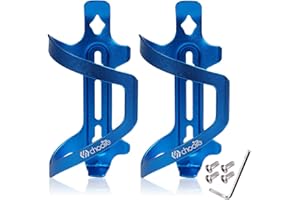 Chooee Lot de 2 Porte-bidon en Aluminium pour vélo/VTT, Bleu