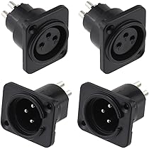 Confezione Da 2 XLR Femmina A Femmina, Connettore XLR Femmina A 3 - Foto 2