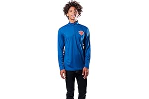 ULTRA GAME UNK NBA Męska VLM3138F-AM NBA Quarter Zip Poly Knit Koszula z długim rękawem, kolor zespołu, królewska, XL