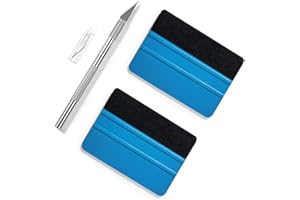 Ewrap Vinyl Wrap Tool Kit Window Film Tint Tool Wallpaper Tool with Felt Squeegee, Trim Tool for Self-Adhesive Film,Car Vinyl, Window Tinting, Craft Works