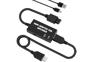 Mcbazel N64 HDMI Adapter, HDMI Converter for N64/SNES Console to HDTV, Support 480/720p/ Stereo audio/ 16:9/4:3 Aspect Ratio