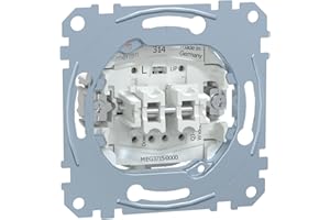 Schneider Electric Merten Rollladenschalter-Einsatz, Unterputz, Steckklemmen, 1-polig, 10AX, AC, 250V, Artikelnummer MEG3715-000