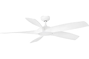 FARO BARCELONA COCOS Ø137CMS BLANCO 5 PALAS LED 20W