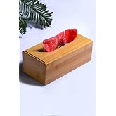 BEV KITCHEN Bambu Kağıt Pe&ccedil;etelik - Bambu Kağıt Mendil Kutusu - Minimalist BAMBU 22 x 19