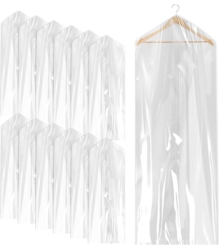 Sacchetti Appendibili Per Abiti 60x180cm - 10 Pezzi Trasparenti Per Cappotti E Giacche - Foto 3