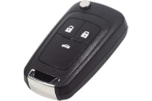 SALPIE Coque CLE Accessoires Rechange Coque CLE TELECOMMANDE Auto 2 3 Boutons Compatible avec Chevrolet Cruze Aveo Spark Captive Micro Orlando Trax (3 Bottoni, GUSCIO)