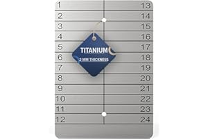 Hooe England Titanium Crypto Seed Backup Plate – Fireproof & Waterproof Cold Wallet Recovery for Ledger & Trezor – Grade 2 Laser Engraved