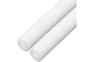 sourcing map Lot de 2 tubes d'isolation en mousse pour tuyau en cuivre, 20 mm (DI x DE x DE), protection contre le gel pour tuyau en cuivre, blanc