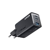 Anker USB-C-Ladegerät, 735 (GaNPrime 65 W), schnelles und kompaktes 3-Port-Ladegerät für MacBook Pro/Air, iPad Pro, Galaxy S2