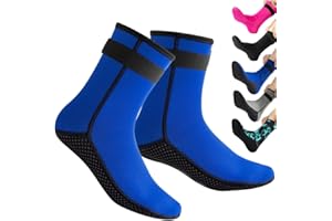 HINATAA 3mm Neoprene Wetsuit Socks,Thermal Wetsuit Socks, Quick-Drying Non-Slip Diving Socks Boots for Men Women Diving Snorkeling Surfing Kayaking