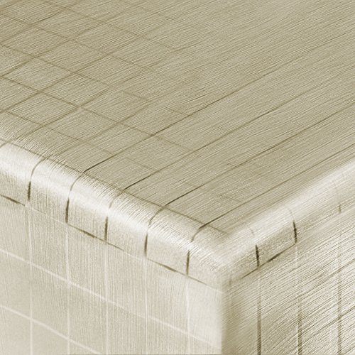 Festliche Wachstischdecke Block | gold glänzend | abwaschbar | Meterware (220x137cm)