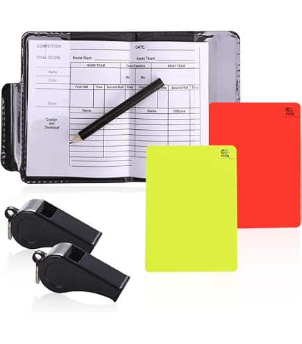 thumbnail image 2 of Essential Soccer Referee Kit: Red & Yellow Card Set, Score Sheets... 2 of 9