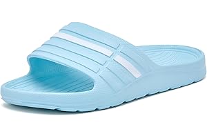 JOMIX Damskie buty kąpielowe, na lato, antypoślizgowe klapki 100% EVA, lekkie klapki kąpielowe płaskie klapki