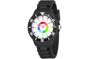 Weayege Montre Enfant Fille Garçon,Montre-Bracelet étanche pour Enfant Mouvement à Quartz,Conception de Dessin animé 3D,Montre Enfant Numérique pour 3 Ans à 15 Ans Fille Garçon