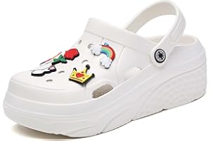 ELIOGN Sabots à Plateforme Sabots Mules Chaussures Sabots Mules Chaussures Chaussures de Jardin Pantoufles Plage Sandales Femmes Piscine Sandales Chaussons