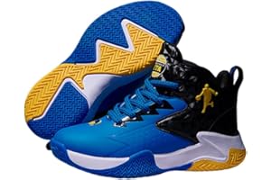 Hixingo Chaussure de Basketball Enfant Garçon Filles Sneakers Baskets Baskets de Basket-Bal Femme Unisexe Antidérapant Chaussures de Sport pour Jeunes Homme 31-40 EU