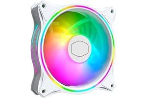 ‎COOLER MASTER Cooler Master Masterfan Halo White Edition MFL-B2DW-18NPA-R1 Wentylator do Obudowy, 120 ARGB