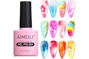 AIMEILI Soak Off UV LED lakier do paznokci półtrwały żel do paznokci Blossom - Clear Blooming 10ml