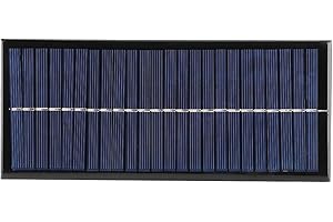 HILILAND 2.5W 12V polycristallin silicium panneau solaire colle cellule solaire chargeur de batterie Mini petit module de panneau solaire 213x92mm / 8.4x3.6in