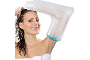 DOACT Funda de yeso para adultos para brazo de ducha, nieprzemakalny funda de yeso para dedos, palmy, muñecas, codo (62 cm)(biały)