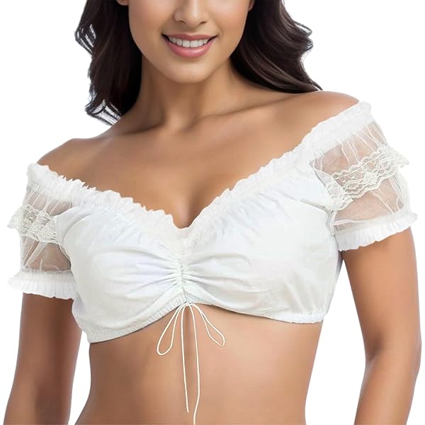 Nina Von C. Dirndlbluse Dirndl-Bluse, Halbarm Schwa Produktbild-Vorschau 4