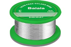 Balala Lead Free Solder 20g/NT, Solder Wire, Soldering Flux 0.8mm, Sn99.3 Cu0.7 Solder Rosin Core for Repairing Electronic Components or Working on DIY Projects