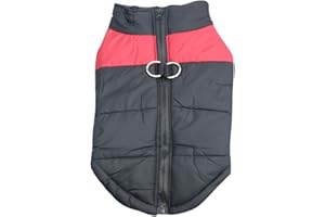 Idepet Abrigo aprueba de Agua de Perro para Invierno Ropa para Perros pequeños medianos y Grandes Mascotas Tallas S M L XL XXL 3XL 4XL 5XL