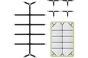Ptyism 5 Stück Bettlakenspanner(mit metallclip) Spannbettlaken Halter,Spanner für Bettlaken丨Bettlaken Spanner, Greifer, Die Ihre Laken an Ort und Stelle Halten.