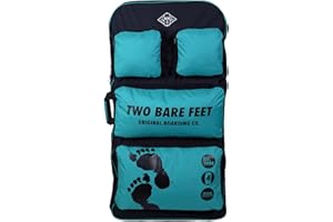 Two Bare Feet 44" Bodyboard Carry Bag – Heavy Duty, Padded Shoulder Straps, Sturdy Side Handle, Durable Zippers, Travel & Beach Ready – Multiple Colours, Multiple Sizes