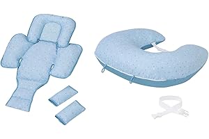 ClevaMama ClevaFoam Nursing Pillow and Baby Nest - Blue