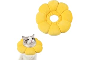 YIUWOD Collerette Chat Anti Grattage-Colerette Chien-Collerette Gonflable Chat-Convient Aux Petits Animaux AprèS Une Intervention Chirurgicale pour éViter de LéCher et de Gratter Les Plaies (M)