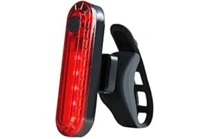 YSJJZRL Feu arrière de vélo USB, lumière de vélo arrière Rechargeable LED Lumineuse/lumière de Casque/voyants d'avertissement de vélo pour Le Cyclisme,- 4 Options de Mode d'éclairage (Rouge)