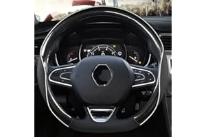 MAILECI Couvre Volant Voiture Couverture De Volant De Voiture en Cuir pour Renault pour Scénic pour Clio pour Laguna 2 3 4 5 pour Kangoo pour Fluence pour Megane Caches de Volant (Couleur : 17)