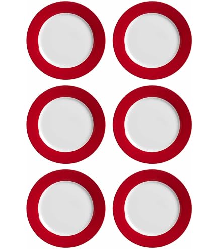 flirt by R&B - Piatto fondo Shanti Doppio, 22 cm, porcellana, 6 pezzi