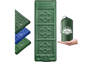 VUENICEE Camping Mat, Self inflating camping mat, 12cm Thicken Camping Sleeping Mat with Pillow, Waterproof Ultralight Self Inflatable Mattress for Hiking, Camping, Desert, Beach etc.
