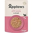 Applaws Tuna & Pacific Prawn Pouch 70G 12PK (Broth), Transparent