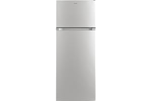 Candy Double Door, CDG1S514ES, Frigorifero a libera installazione, 242 Litri, 41 dB, Silver, AxLxP 143x55x55 cm [Classe di efficienza energetica E]