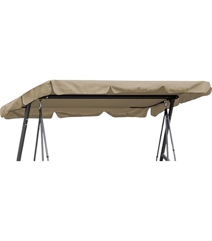 Set Copertura Per Sedia A Dondolo Da Giardino 3 Posti - Impermeabile, Antivento E Resistente Ai Raggi UV - Foto 13