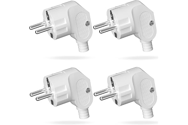 4 st eluttag, europeiskt uttag, IP20, 250 V (16A), Schuko-kontakt, jordkontakt, för inomhusbruk