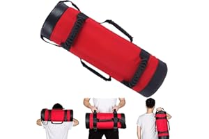 YZBBSH Sandbag 5 kg 10 kg 15 kg 20 kg 25 kg 30 kg Regolabile Sacco di Sabbia Fitness Training Power Bag ​per Migliorare Equilibrio, Forza, flessibilità, coordinazione e circolazione,30kg,Red