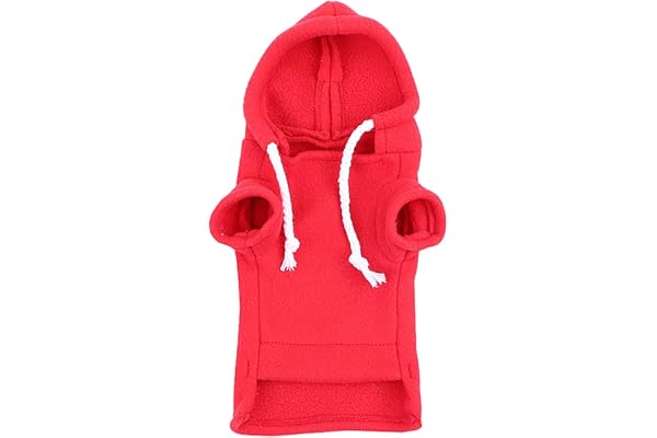 Pull Furet - Tenue Pour Hamster, Lapin Et Cobaye | Vêtements Confortables Avec Capuche Ajustable, Costume Douillet Pour Petits Animaux, Parfait Pour Hamsters, Cobayes, Et Lapins, Habits Amicaux D'Hive