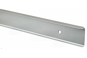 TC FABRICATORS 38mm-40mm Kitchen Worktop Finishing Profiles 3mm Radius Top & Bottom - Hand Finished - Satin Silver Finish (900mm Long Breakfast Bar Corner Joint)