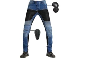 SHUOJIA Jeans De Moto Pour Hommes Et Femmes, Pantalon De Protection De Moto En Denim Respirant, Doublé, Renforcé, Rembourré, Blindé, Jeans De Moto élégants