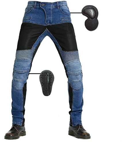 Jeans Da Moto Donna Mimetici Con Protezioni - Slim Fit Elasticizzati - Foto 10