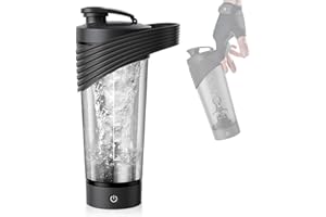 Enituo Elektrische Protein Shaker Flasche, 800ml Eiweiß Shaker USB Wiederaufladbar Elektrische Mixer Wasserflasche Shaker Tassen für Proteinshake, USB-Aufladung | Hergestellt mit Tritan | BPA frei